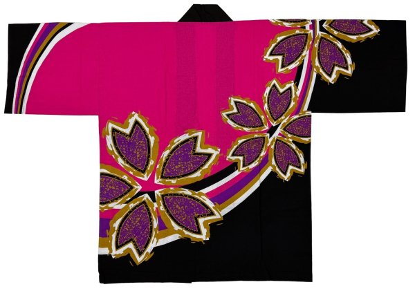画像3: お祭り法被：半纏帯別売【桜】ピンク系・ブルー系 (3)