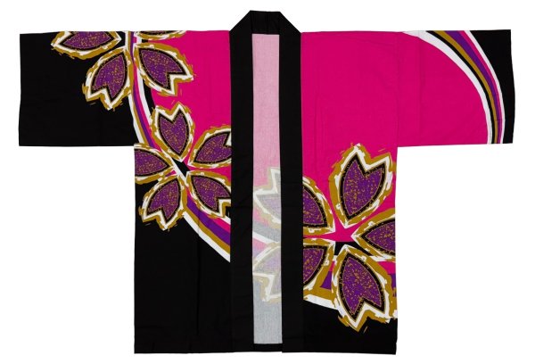 画像4: お祭り法被：半纏帯別売【桜】ピンク系・ブルー系 (4)