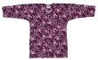 画像2: 鯉口シャツ　【紫地に桜・黒地に桜】　Ｓ・Ｍ・Ｌ・ＬＬ・３Ｌ寸 青系 赤系 黒系 (2)