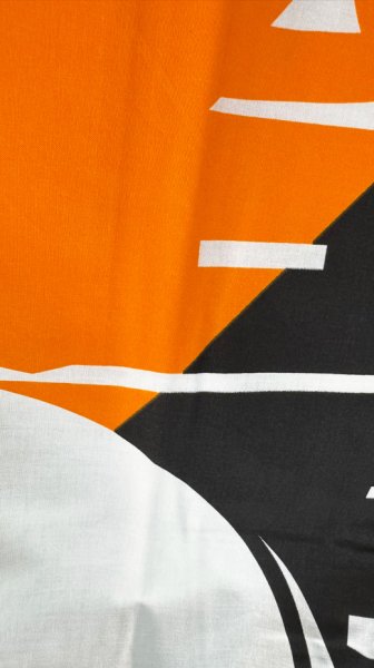 画像4: お祭り法被:半纏帯別売【太鼓・左三つ巴】 オレンジ(赤系) (4)