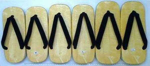 画像5: 草履　【スポンジ底・ビニール表】草履　【黒鼻緒】 (5)