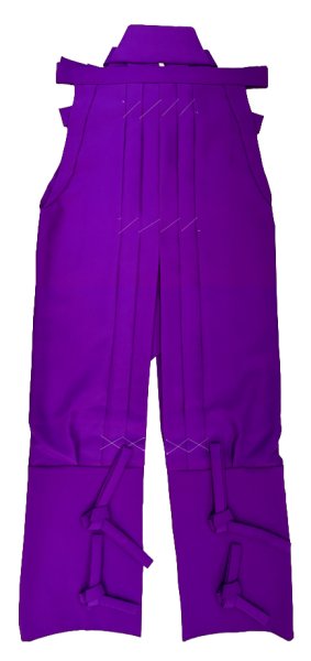 画像7: 無地たっつけ袴（腰板付）　黒・赤・紫　Ｍ・Ｌ寸　ty66001 ty66006 ty66007 (7)