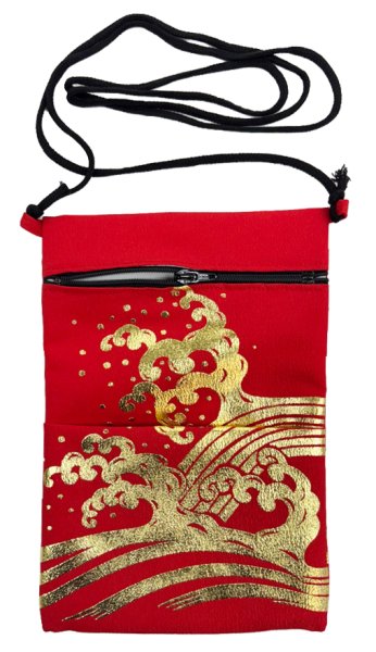 画像3: 箔付きポシェット【荒波】　選べる５カラー (3)