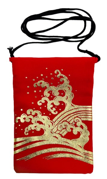 画像9: 箔付きポシェット【荒波】　選べる５カラー (9)