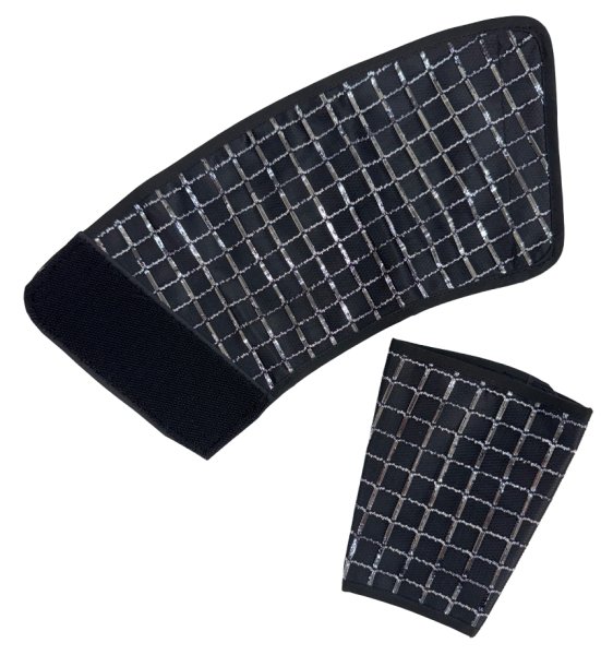 画像2: マジックテープ付　銀糸手甲　s6545 s6546 s6547 s6548 (2)