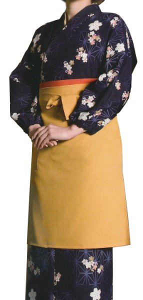 画像3: 茶衣着上下セット（スカートタイプ）【桜と麻の葉】Ｍ・Ｌ寸 (3)