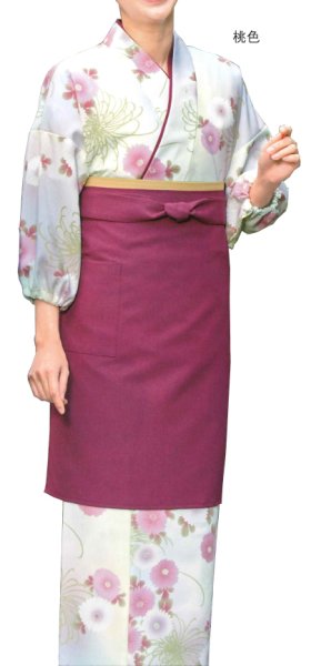 画像4: 茶衣着上下セット（スカートタイプ）【華菊】Ｍ・Ｌ寸 (4)