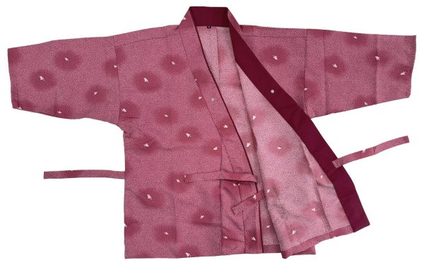 画像6: 作務衣・上着【千鳥・ローズ】Ｍ・Ｌ寸 (6)