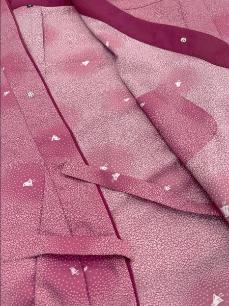 画像7: 作務衣・上着【千鳥・ローズ】Ｍ・Ｌ寸 (7)