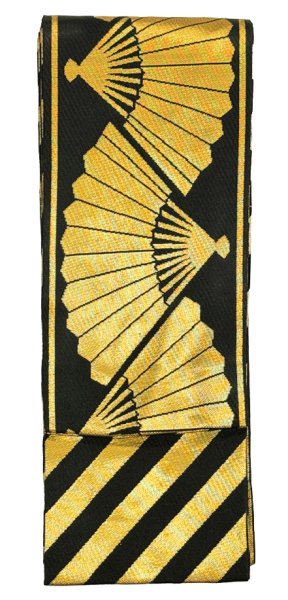 画像3: 別織　男帯【扇・手綱（斜線）・西菱・破れ紗綾形・吉原つなぎ】 ty63261 ty63262 ty63263 (3)