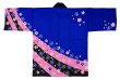 画像2: お祭り法被：半纏帯別売【桜】青 (2)