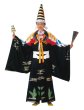 画像1: 【受注生産】三番叟衣裳（黒地）Ｍ・Ｌ寸 [さんばそう えぼし 日舞 寿三番叟 寿式三番叟 民謡 歌舞伎 祭り 踊り 舞台用 衣装 小道具] (1)