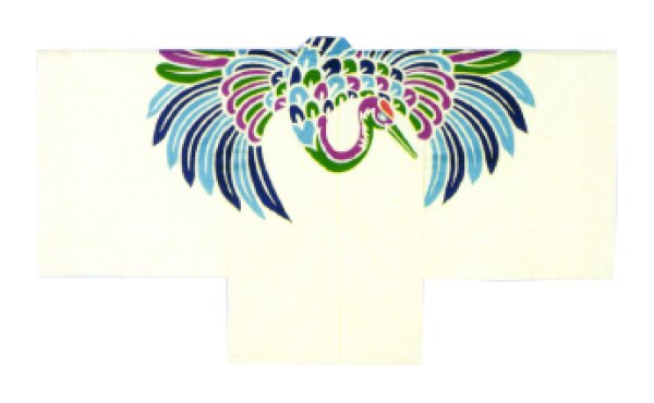 画像2: 【受注生産】三番叟衣裳（クリーム地）Ｍ・Ｌ寸 [さんばそう えぼし 日舞 寿三番叟 寿式三番叟 民謡 歌舞伎 祭り 踊り 舞台用 衣装 小道具] (2)