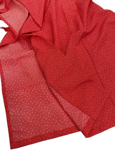 画像8: 和風スカート【江戸小紋・朱赤】Ｍ・Ｌ寸 (8)