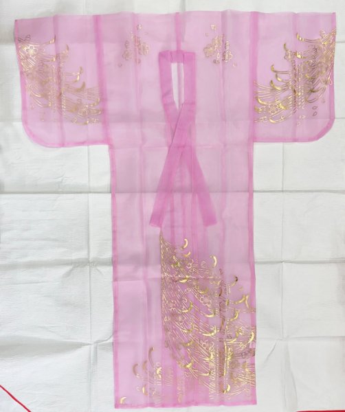画像6: かつぎ　箔加工　ピンク　桜柄（かつぎ仕立／掛け仕立） (6)
