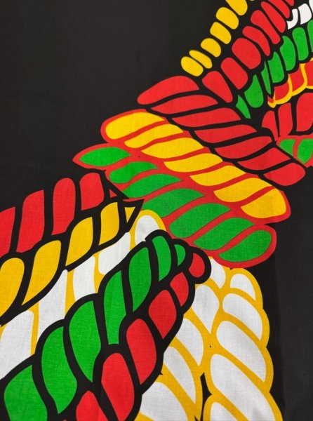 画像5: お祭り法被：半纏帯別売【束ね綱】黒・赤 (5)