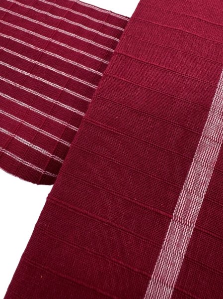 画像17: 男物　綿唐桟帯　選べる７色　s4181 s4182 s4183 s4184 s4185 s4186 s4187 (17)