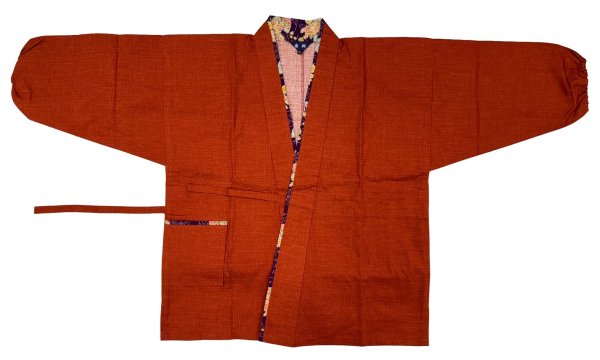 画像3: 女性用　二部式作務衣　赤錆色（あかさびいろ）系 (3)