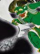 画像5: よさこい長半纏（男女兼用）【風神雷神】黒 (5)