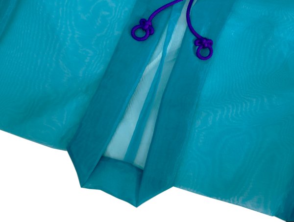 画像5: ナイロン紗上衣【素袍（すおう）風踊り衣裳】ブルー (5)