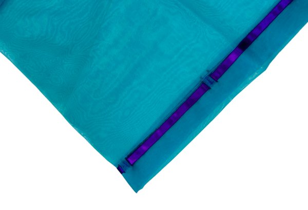 画像6: ナイロン紗上衣【素袍（すおう）風踊り衣裳】ブルー (6)