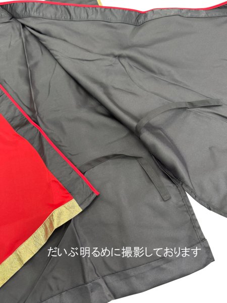画像5: 和太鼓　袖なし法被：半纏帯別売　赤・黒　和太鼓衣装、子どもサイズ、大人サイズございます。 (5)