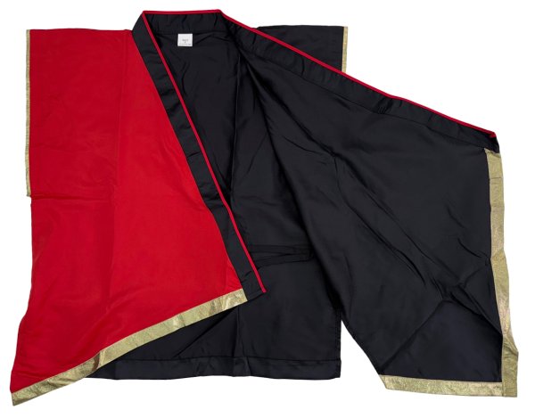 画像3: 和太鼓　袖なし法被：半纏帯別売　赤・黒　和太鼓衣装、子どもサイズ、大人サイズございます。 (3)