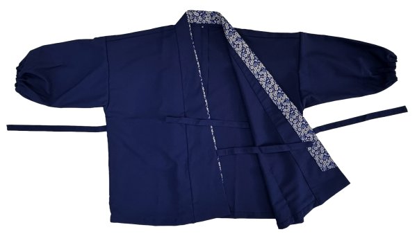 画像3: 茶衣着　上着【紺】Ｍ・Ｌ寸 (3)