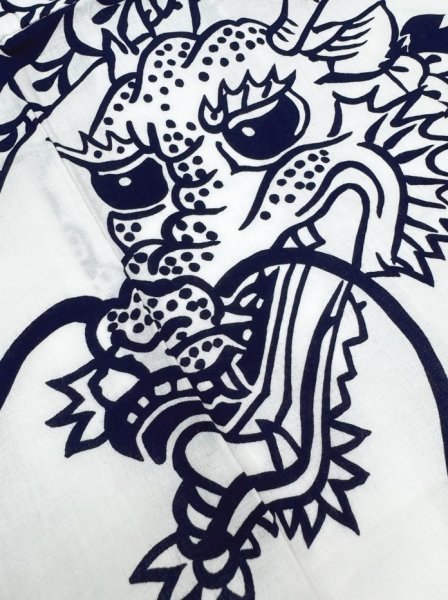 画像7: 反物・仕立て上がり　お揃い本絵羽浴衣　男仕立Ｍ寸・男仕立Ｌ寸【荒波・龍】 (7)