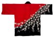 画像4: お祭り法被：半纏帯別売【桜】緑紫 (青系)・赤黒 (4)