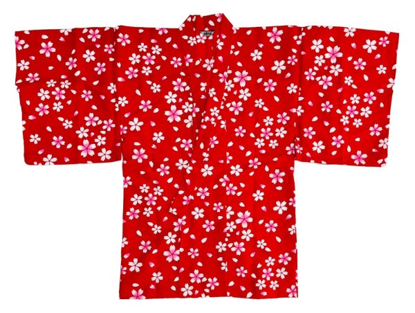 画像2: 袴下着物（男単衣仕立）　桜 (2)