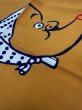 画像4: 踊り用　本染手拭い 【おかめひょっとこ】１１３ｃｍ（１本単位） 手ぬぐい 日本てぬぐい (4)