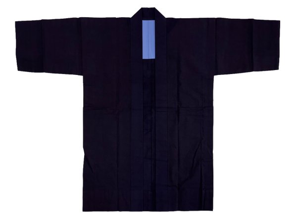 画像5: 本染半纏「庭」【硫化染め 濃紺】綿１００％ (5)