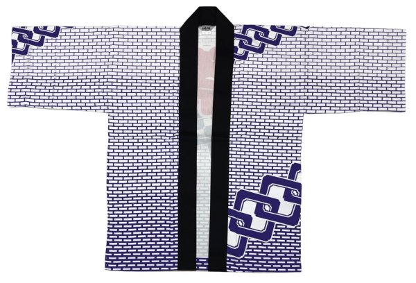 画像5: お祭り法被：半纏帯別売【祭・レンガ・吉原つなぎ】白系 黒系 (5)