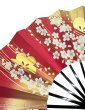 画像4: 舞扇　黒塗骨　９寸５分（約２８.８ｃｍ）　桜　扇子箱なし (4)