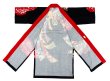 画像4: よさこい長半纏（男女兼用）【束ね熨斗】黒 (4)