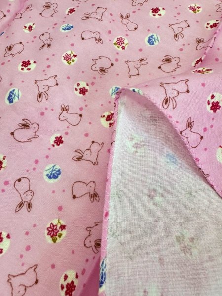 画像5: 二重袷ガーゼ手拭い 【うさぎ・椿・ふくろう・流水桜・花水玉・ねこ】（１本単位） s5561-1 s5561-4 s5561-5 s5561-6 s5561-7 s5561-8 手ぬぐい 日本てぬぐい (5)