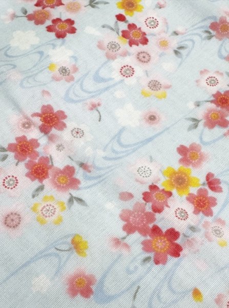 画像13: 二重袷ガーゼ手拭い 【うさぎ・椿・ふくろう・流水桜・花水玉・ねこ】（１本単位） s5561-1 s5561-4 s5561-5 s5561-6 s5561-7 s5561-8 手ぬぐい 日本てぬぐい (13)