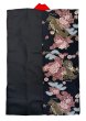 画像6: よさこいコスチューム（男女兼用）黒地（龍・牡丹・菊・桜）・赤衿　スリットあり (6)
