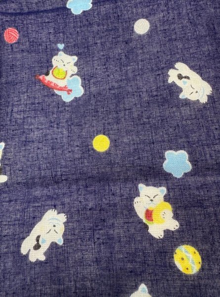 画像19: 二重袷ガーゼ手拭い 【うさぎ・椿・ふくろう・流水桜・花水玉・ねこ】（１本単位） s5561-1 s5561-4 s5561-5 s5561-6 s5561-7 s5561-8 手ぬぐい 日本てぬぐい (19)
